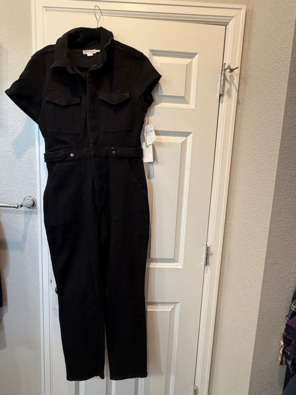 Good American Black Zip-Front Jumpsuit - Picture 4 of 9